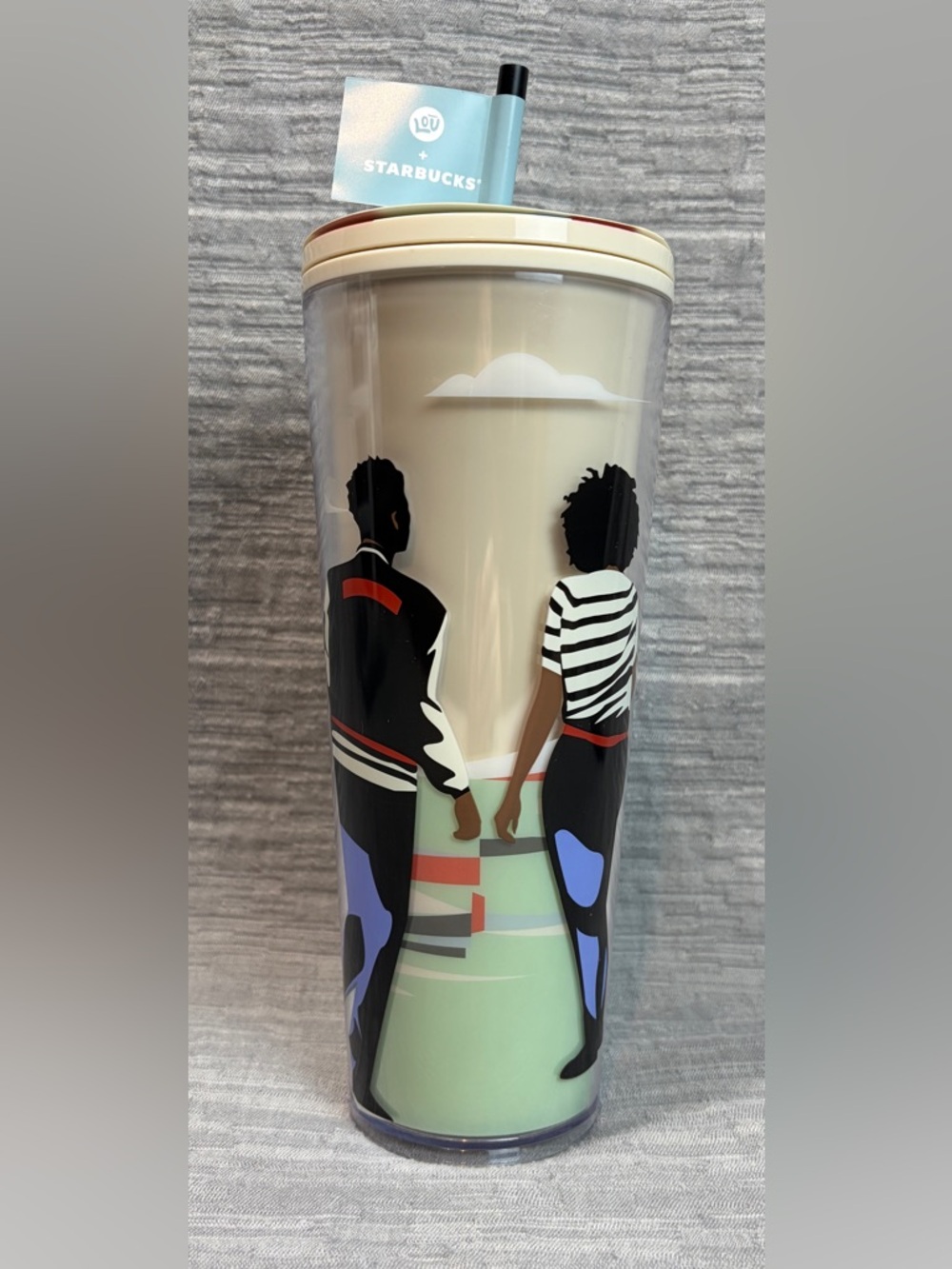 Starbucks + Lou Black History 2024 Seattle Artist Damon Brown Art Venti Cup 24oz